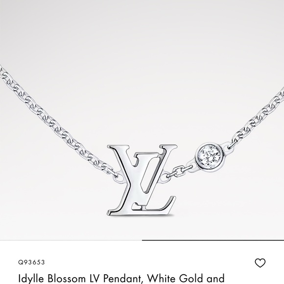 Louis Vuitton Jewelry - LV Idylle Blossom 18K White Gold & Diamond Necklace